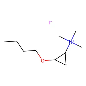 2-Butoxy-N,N,N-trimethylcyclopropan-1-aminium iodide structure