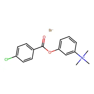Ammonium, 3-(p-chlorobenzoyloxy)phenyltrimethyl-, bromide structure