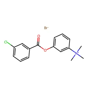 Ammonium, 3-(m-chlorobenzoyloxy)phenyltrimethyl-, bromide structure