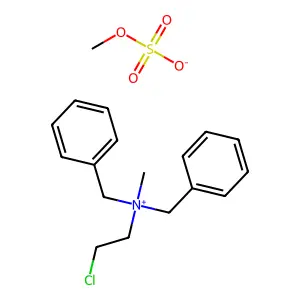 Ammonium, (2-chloroethyl)dibenzylmethyl-, methylsulfate structure
