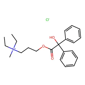Ammonium, (3-benziloyloxypropyl)diethylmethyl-, chloride structure