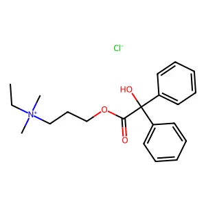 Ammonium, (3-benziloyloxypropyl)dimethylethyl-, chloride structure
