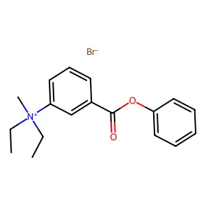 Ammonium, (3-benzoyloxy)phenyldiethylmethyl-, bromide structure