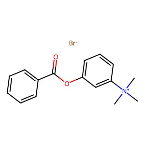 3-(Benzoyloxy)-N,N,N-trimethylanilinium bromide structure