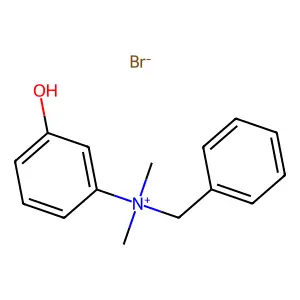 Ammonium, benzyldimethyl(3-hydroxyphenyl)-, bromide structure