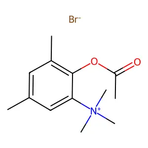 2-(Acetyloxy)-N,N,N,3,5-pentamethylanilinium bromide structure
