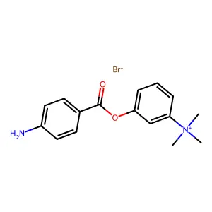Ammonium, 3-(p-aminobenzoyloxy)phenyltrimethyl-, bromide structure