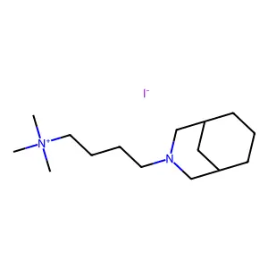 Ammonium, (4-(3-azabicyclo(3.3.1)non-3-yl)butyl)trimethyl-, iodide structure