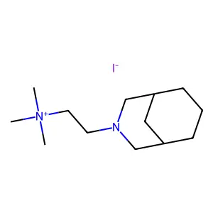 Ammonium, (2-(3-azabicyclo(3.3.1)non-3-yl)ethyl)trimethyl-, iodide structure
