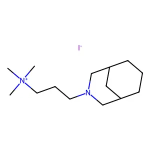 Ammonium, (3-(3-azabicyclo(3.3.1)non-3-yl)propyl)trimethyl-, iodide structure