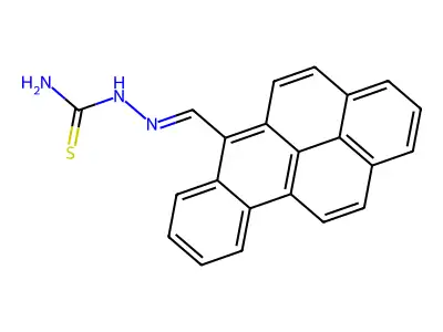 (Benzo[b]pyren-6-ylmethylideneamino)thiourea structure