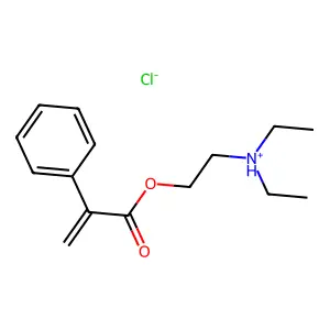 2-(Diethylamino)ethyl 2-phenylprop-2-enoate--hydrogen chloride (1/1) structure