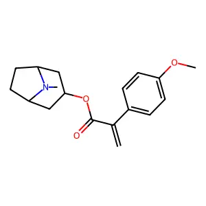 4'-甲氧基阿托酸3-托品酯 structure