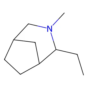 3-Azabicyclo(3.2.1)octane, 2-ethyl-N-methyl- structure