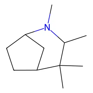 2-Azabicyclo(3.2.1)octane, 2,3,4,4-tetramethyl- structure