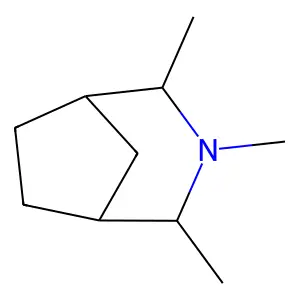 3-Azabicyclo(3.2.1)octane, N,2,4-trimethyl- structure