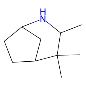 2-Azabicyclo(3.2.1)octane, 3,4,4-trimethyl- structure