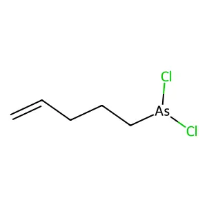 Dichloro(pent-4-enyl)arsane structure