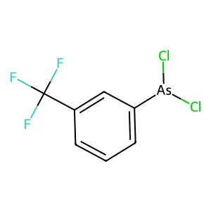 Arsine, dichloro(meta-trifluoromethylphenyl)- structure