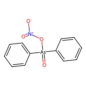 Arsine oxide, diphenylhydroxy-, nitrate structure