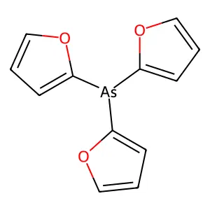 Arsine, tri-2-furyl- structure