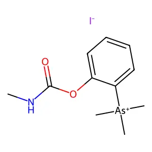 Arsonium, (2-hydroxyphenyl)trimethyl-, iodide, methylcarbamate structure