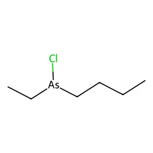 Arsine, butylchloroethyl- structure