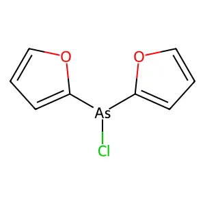 Arsine, chlorodi(2-furyl)- structure