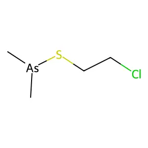 Arsine, (2-chloroethylthio)dimethyl- structure