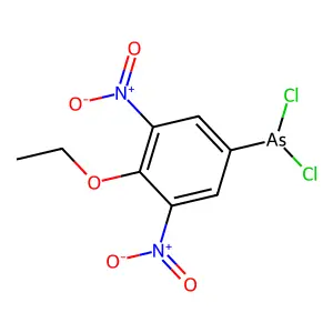 Arsine, dichloro(4-ethoxy-3,5-dinitrophenyl)- structure