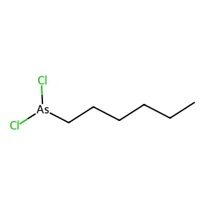 Arsine, dichlorohexyl- structure