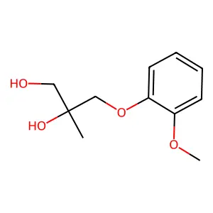3-(2-Methoxyphenoxy)-2-methylpropane-1,2-diol structure