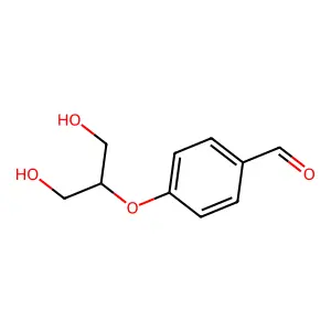 1,2-Propanediol, 3-(p-formylphenoxy)- structure