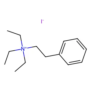 苯乙基三乙基碘化铵 structure