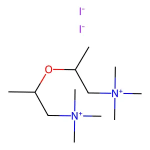2,2'-Oxybis(N,N,N-trimethylpropan-1-aminium) diiodide structure