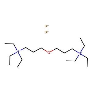 3,3'-Oxybis(N,N,N-triethylpropan-1-aminium) dibromide structure
