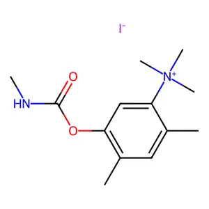 Ammonium, (5-hydroxy-2,4-xylyl)trimethyl-, iodide, methylcarbamate structure