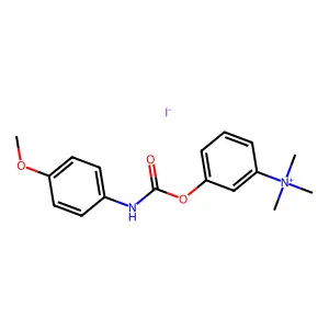 Ammonium, (m-hydroxyphenyl)trimethyl-, iodide, (p-methoxyphenyl)carbamate structure