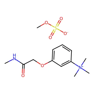 Ammonium, (m-(N-methylcarbamoylmethoxy)phenyl)trimethyl-, methylsulfate structure