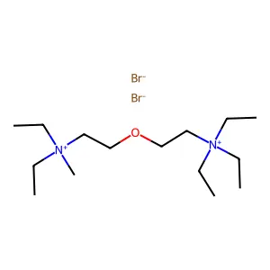 Ammonium, N-methyl-N,N,N',N',N'-pentaethyl-N,N'-oxydiethylenedi-, dibromide structure