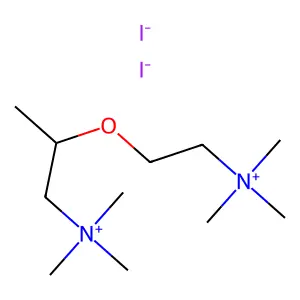 Ammonium, (2-methyl-2-(2-(trimethylammonio)ethoxy)ethyl)trimethyl-, diiodide structure