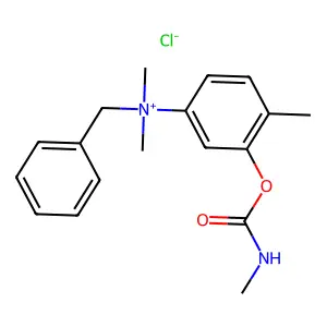 Ammonium, (3-hydroxy-p-tolyl)benzyldimethyl-, chloride, methylcarbamate structure