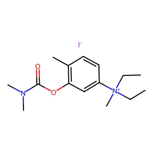 Ammonium, (3-hydroxy-p-tolyl)diethylmethyl-, iodide, dimethylcarbamate structure