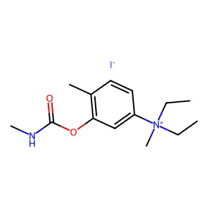 Ammonium, (3-hydroxy-p-tolyl)diethylmethyl-, iodide, methylcarbamate structure