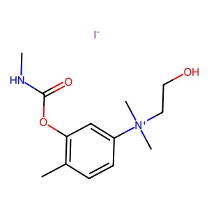 Ammonium, (3-hydroxy-p-tolyl)dimethyl(2-hydroxyethyl)-, iodide, methylcarbamate structure