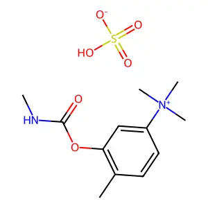 Ammonium, (3-hydroxy-p-tolyl)trimethyl-, bisulfate, methylcarbamate structure