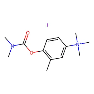 Ammonium, (4-hydroxy-m-tolyl)trimethyl-, iodide, dimethylcarbamate structure