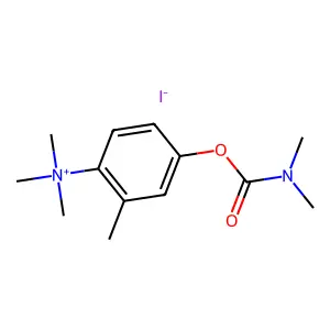 Ammonium, (4-hydroxy-o-tolyl)trimethyl-, iodide, dimethylcarbamate structure