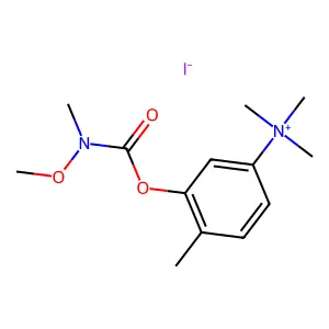 Ammonium, (3-hydroxy-p-tolyl)trimethyl-, iodide, N-methoxy-N-methylcarbamate structure