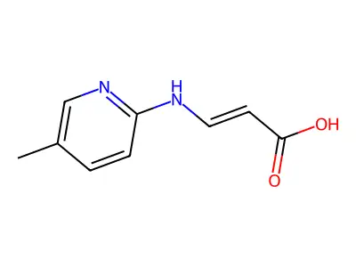 2-Propenoic acid, 3-[(5-methyl-2-pyridinyl)amino]- structure